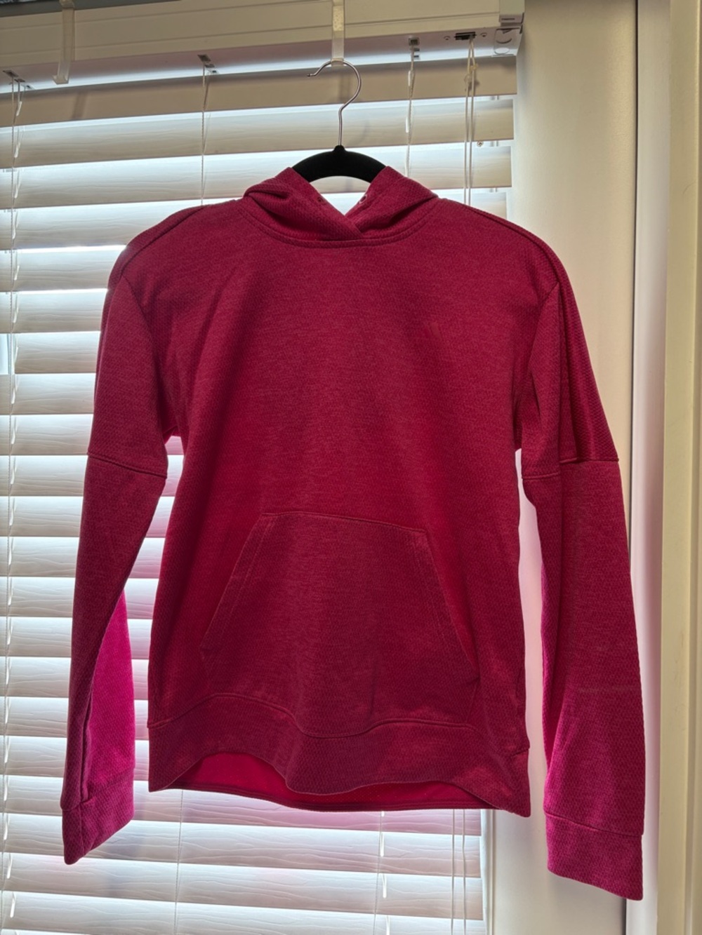 adidas Women's pink Hooded Sweatshirt